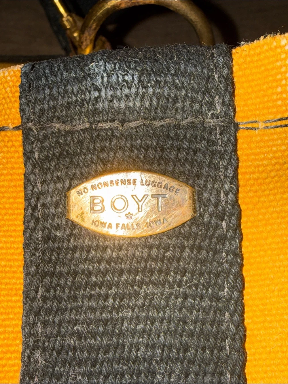Vintage Boyt Harness Company Canvas Anchor Duffle Bag – Made in Iowa Falls, Iowa - Picture 9 of 12
